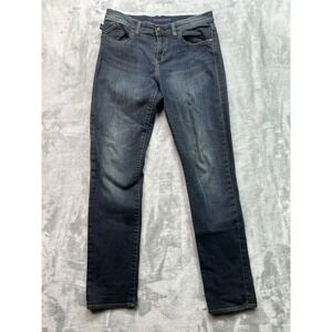 Rock & Republic Womens Sz 8 Blue Jeans Berlin Slim Leg Mid Rise Stretch Denim